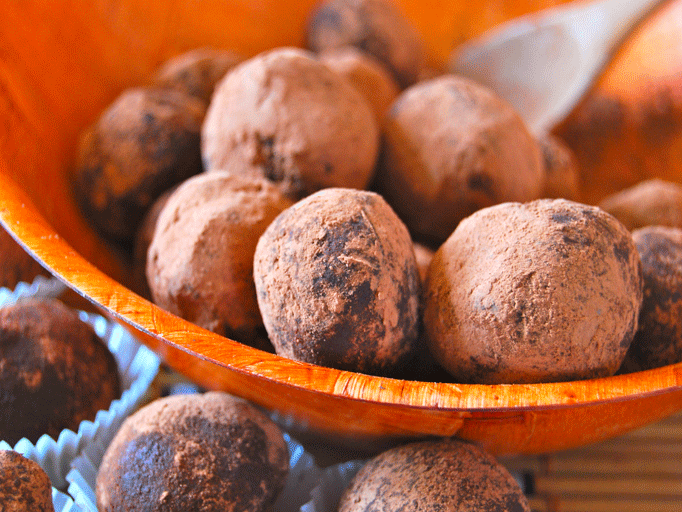 trufas de chocolate veganas