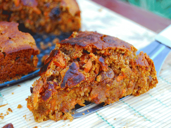 bizcocho vegano de zanahoria