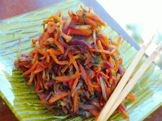 kimpira de zanahorias