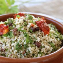 ensalada de mijo y verduras verdes ensalada de mijo y verduras verdes