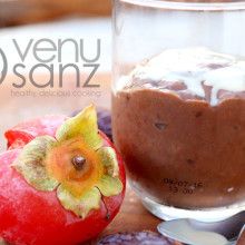 batido de algarroba y caqui batido de algarroba y caqui