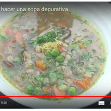 Sopa vegana depurativa Sopa vegana depurativa