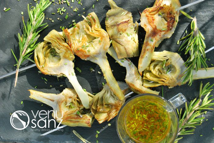 Pinchos-de-alcachofas