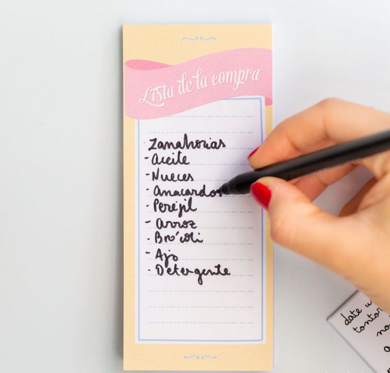 Lista de la compra vegana saludable