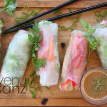 Rollitos de verano rellenos de verduras Rollitos de verano rellenos de verduras