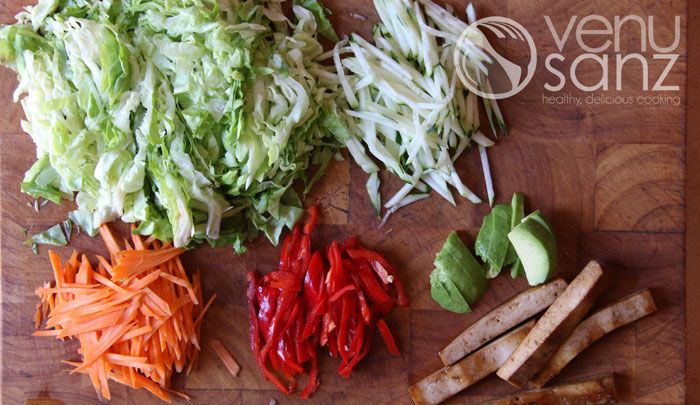 Verduras para rollitos