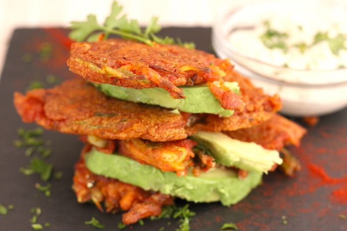 Fritters de verdura y harina garbanzo