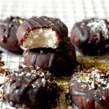 Coquitos de menta y chocolate Coquitos de menta y chocolate