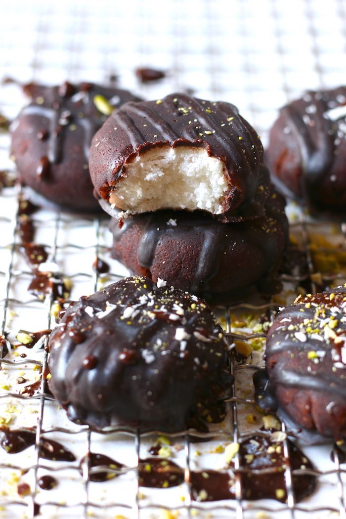 bombones veganos de menta y chocolate