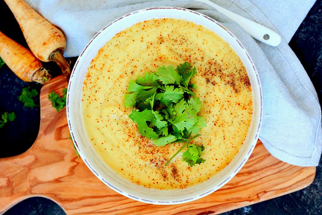 Crema Vegana de chirivías