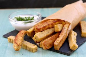 Patatas fritas de garbanzo