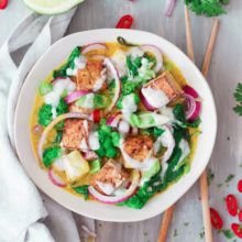 receta de curry verde vegano