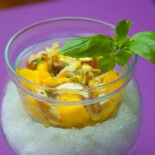ceviche vegano de setas y mango ceviche vegano de setas y mango