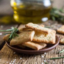 Crackers de romero sin gluten Crackers de romero sin gluten