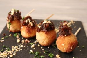 Bolitas de queso vegano