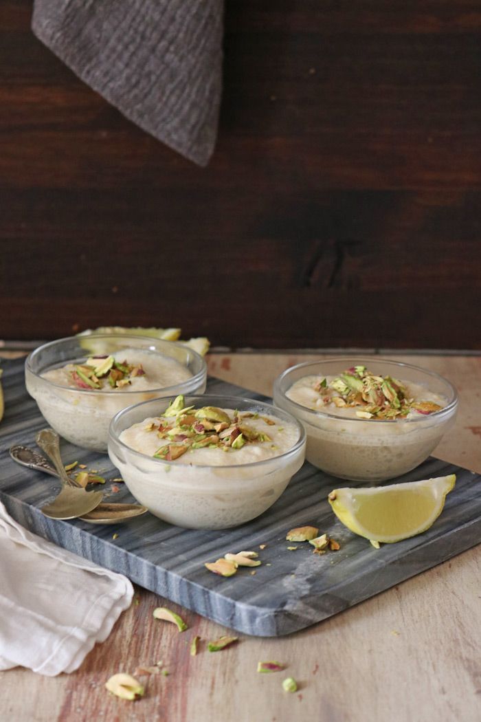 Mousse de limón vegana