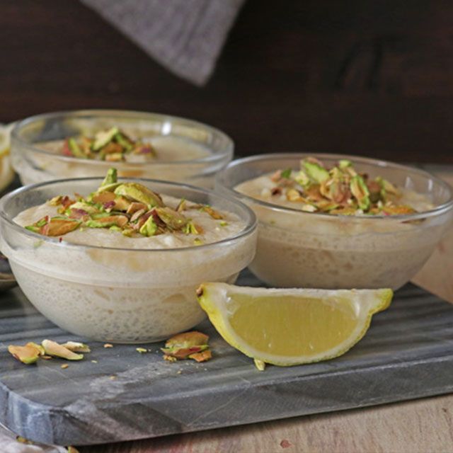 mousse vegana de limón