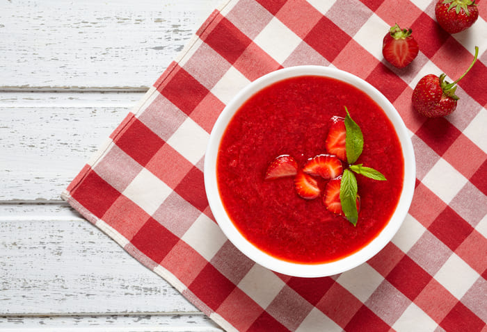 Sopa de fresas
