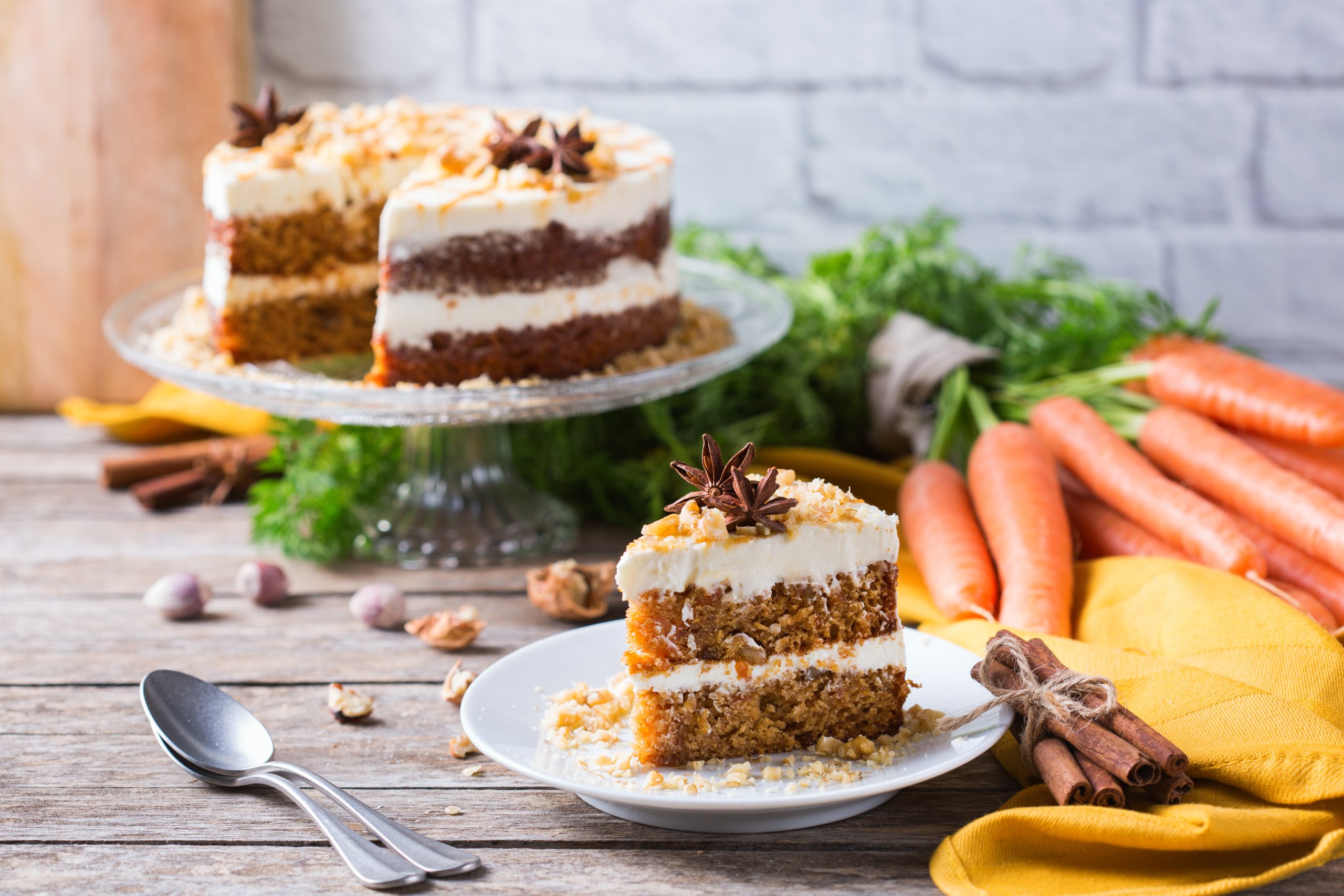 Food,And,Drink,Concept.,Healthy,Homemade,Carrot,Cake,With,Walnuts,