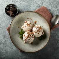 Homemade,Chocolate,Ice,Cream,With,Fresh,Mint Homemade,Chocolate,Ice,Cream,With,Fresh,Mint